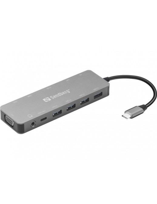 136-45 136-45 Sandberg USB-C 13-in-1 Travel Dock 43211615