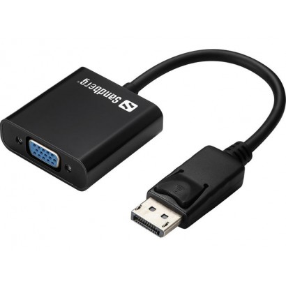 508-43 508-43 Sandberg Adapter DisplayPort to VGA NONE - Only use for non-battery items