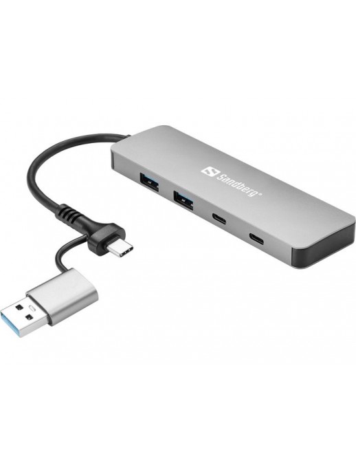 136-64 136-64 Sandberg USB-C/A to 2xUSB-A2xUSB-C Hub 0,15 m