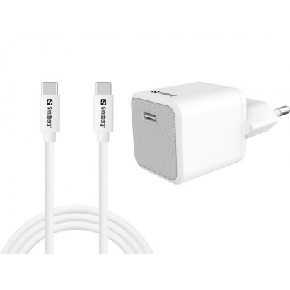 441-58 441-58 Sandberg USB-C 20W Charger EUUSB-C to C White