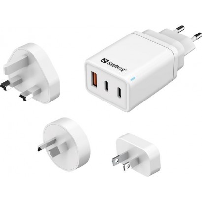 441-59 441-59 Sandberg 3in1 TravelCharger USB-C/A 65W Yes
