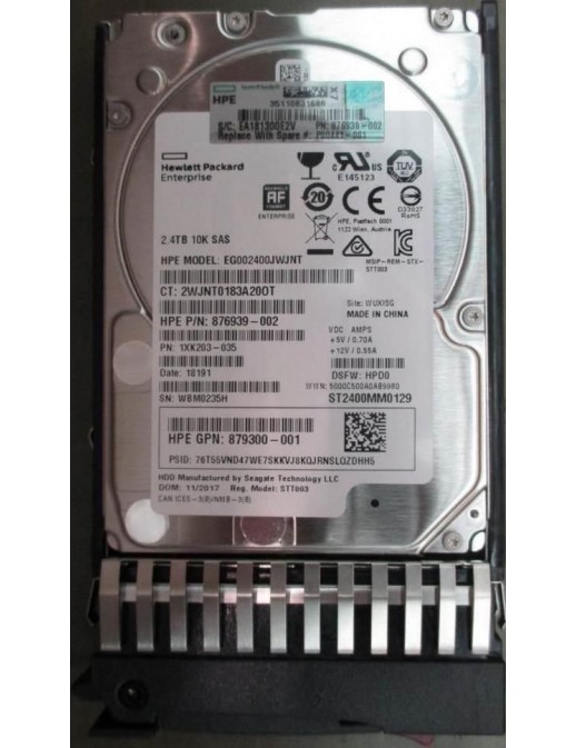 P00441-001 P00441-001 Hewlett Packard Enterprise 2.4TB, 2.5", SAS, 10000rpm, 12Gbit/s Server/workstation