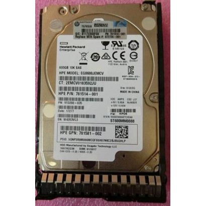 872736-001-RFB 872736-001-RFB Hewlett Packard Enterprise 600GB SAS hard drive, Refurbished Server/workstation