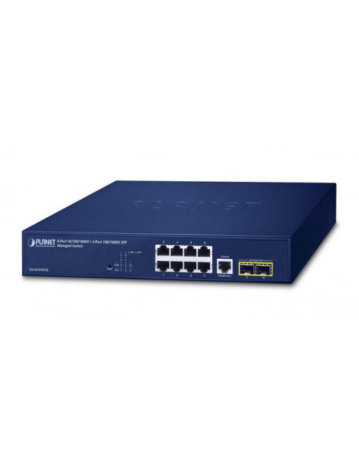 GS-4210-8T2S GS-4210-8T2S Planet 8-Port 10/100/1000T 2-Port 100/1000X SFP Managed Switch 835265 FCC Part 15 Class A, CE