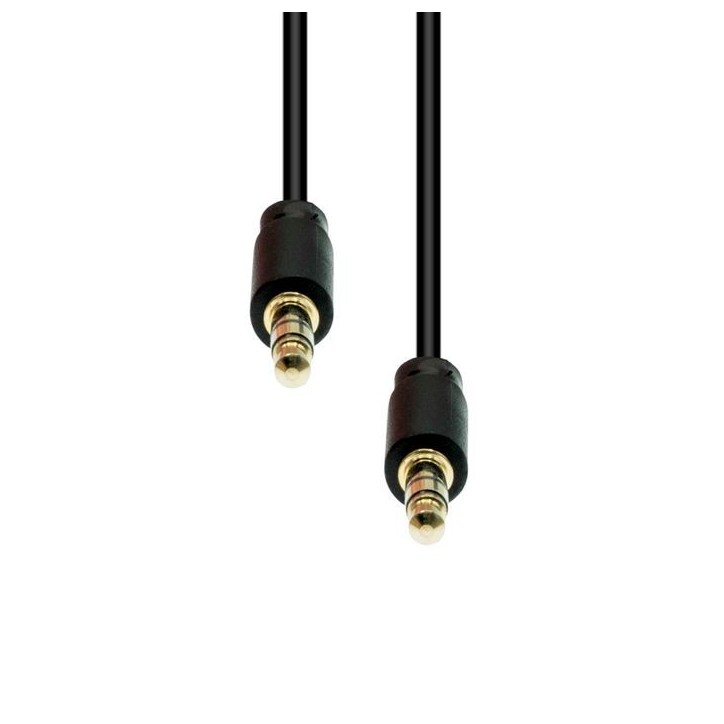 M3S-015 ProXtend Mini-Jack 3-Pin Slim Cable M-M Black 1.5M TOOL003 NONE - Only use for non-battery items