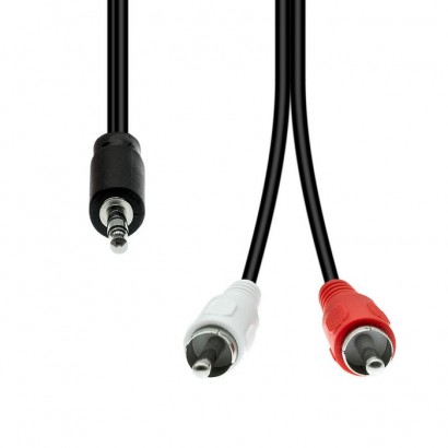M32XRCA-005 M32XRCA-005 ProXtend Mini-Jack 3-Pin to 2 x RCA Cable M-M Black 0.5M AUD-120, 835249 NONE - Only use for non-batt...
