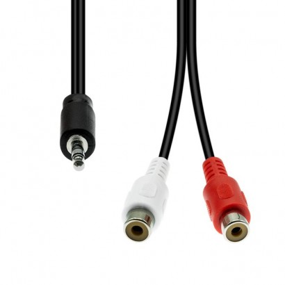 M32XRCAF-002 M32XRCAF-002 ProXtend Mini-Jack 3-Pin to 2 x RCA Cable M-F Black 20cm 832311 NONE - Only use for non-battery items