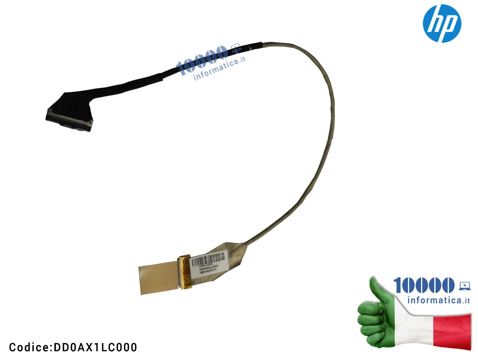 DD0AX1LC000 Cavo Flat LCD HP COMPAQ CQ42 G42 DD0AX1LC001 DD0AX1LC000