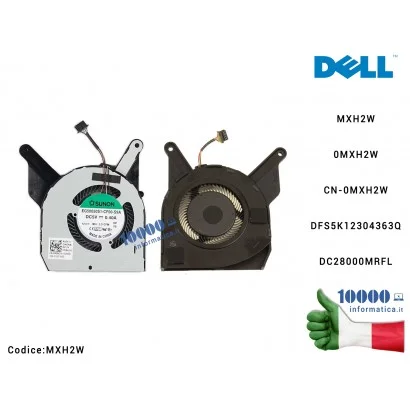 MXH2W MXH2W Dell Fan For UMA Dell Latitude 5400 (P98G) 5400 0MXH2W CN-0MXH2W DFS5K12304363Q DC28000MRFL