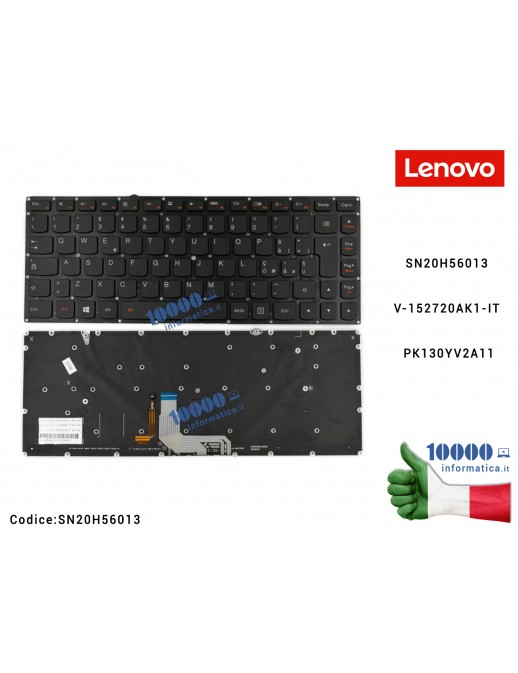 SN20H56013 Tastiera Italiana Retroilluminata LENOVO Yoga 900-13ISK (80MK) (80SD) Yoga 900-13ISK2 (80UE) SN20H56013 V-152720AK...