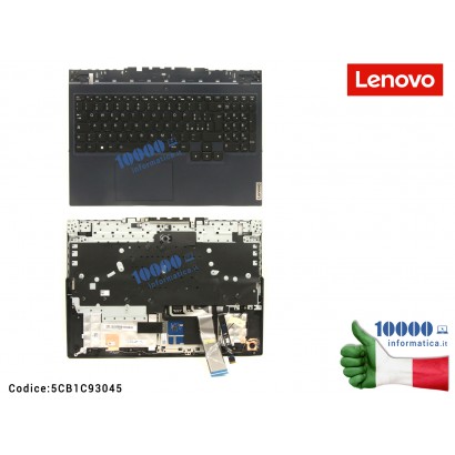 5CB1C93045 Tastiera Italiana RGB LENOVO Legion 5-15ACH6 (82JW) 5CB1C93045 FRU5CB1C93045 [Phantom Blue] Completa di Top Case S...