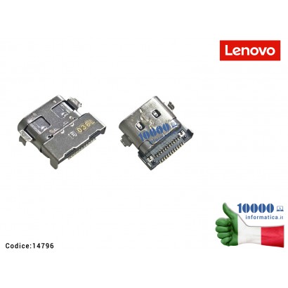 14796 Connettore di Alimentazione USB C Tipo C (24 PIN) LENOVO ThinkBook 15 G2 ARE (20VG) 15 G2 ITL (20VE) 15P G2 ITH (21B1) ...
