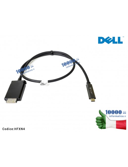 HFXN4 Cavo USB-C Docking Station DELL WD15 K17A K17A001 4K Thunderbolt 3 [1 mt] HFXN4 0HFXN4 CN-0HFXN4 PM41V 0PM41V CN-0PM41V...