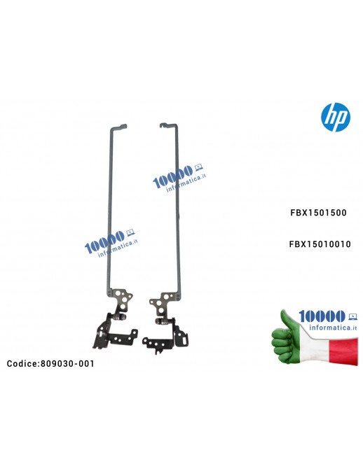 809030-001 Cerniere Hinges LCD [COPPIA] HP Pavilion 15-AB 15-AN 15-AK [R+L] 809030-001 FBX1501500 FBX15010010