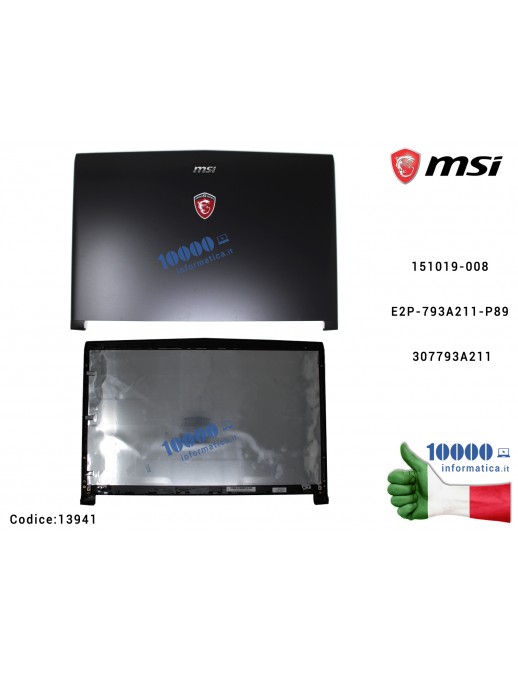 307-793A211-Y31 Cover LCD MSI GL72 GP72 Leopard Pro (MS-179B) (MS-1792) (MS-1793) (MS-1794) (MS-1795) (MS-1799) 151019-008 E2...