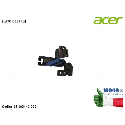 33.QQKN2.002 Cerniera [DX] Hinge ACER Nitro 14 AN14-41 [LATO DESTRO] 33.QQKN2.002 33QQKN2002