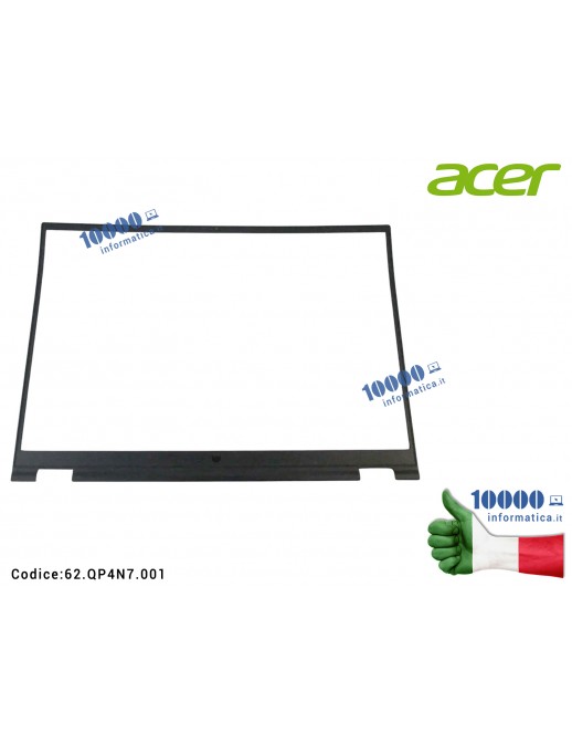 62.QP4N7.001 Cornice LCD ACER Predator Helios 18 PH18-72 62.QP4N7.001 62QP4N7001 Lcd Front Bezel Cover