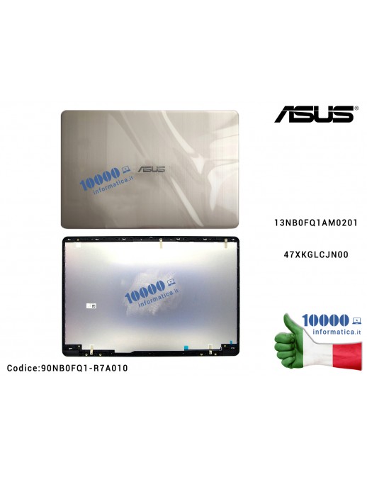 90NB0FQ1-R7A01 COVER LCD NOTEBOOK ASUS S510UF S510UN S510UQ ORO GOLD ALLUMINIO VERSIONE 1 Cover LCD ASUS VivoBook X510 S510 F...