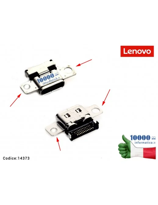14373 Connettore DC Power Jack LENOVO Yoga Slim 7-14IIL05 (82A4) (82A1) 7-14ARE05 (82A5) (82A2) 7-14ITL05 (82HA) (82A3) Flex ...