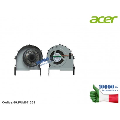 60.PUM07.008 Ventola Fan CPU ACER Aspire 7745Z 7741ZG 7745G 6845 60.PUM07.008 60PUM07008 3NZYBTATN30 3NZYBTATN50