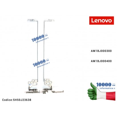 5H50J23638 Cerniere Hinges LENOVO 500-15 500-15ISK G51-70 G51-80 Z51-70 Z51-80 [COPPIA] AM1BJ000300 AM1BJ000400 5H50J23638 FR...