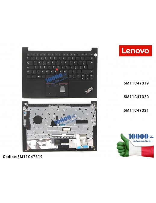 5M11C47319 Tastiera Italiana [Finger Print] LENOVO ThinkPad E14 Gen 4 (21EB) (21EC) 5M11C47319 5M11C47320 5M11C47321 Top Case...