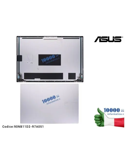 90NB11D2-R7A051 Cover LCD ASUS VivoBook 16X K3605V K3605VU K3605VC K3605VV (Cool Silver) 90NB11D2-R7A051