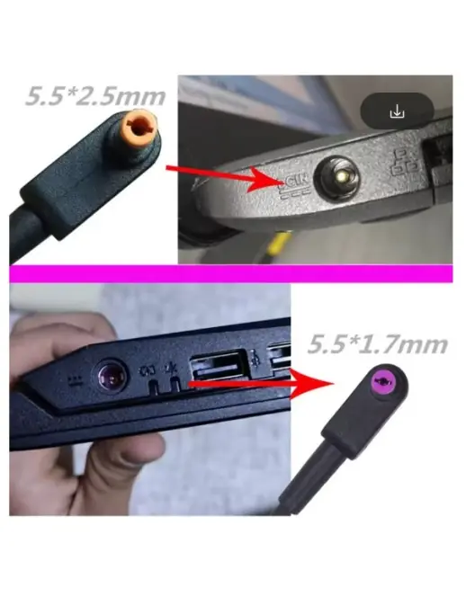 Alimentatore ACER 135W 19V 7,1A [5,5x1,7mm] (Viola) Aspire VN7-592G VN7-791G VN7-792G VN7-793G VX5-591G Nitro AN515-41 AN515-42 