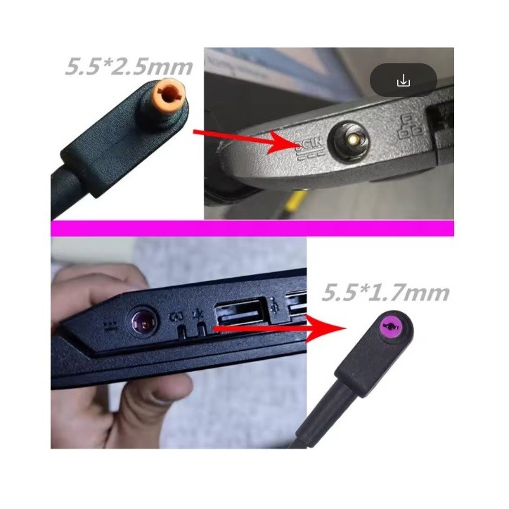 Alimentatore ACER 135W 19V 7,1A [5,5x1,7mm] (Viola) Aspire VN7-592G VN7-791G VN7-792G VN7-793G VX5-591G Nitro AN515-41 AN515-42 