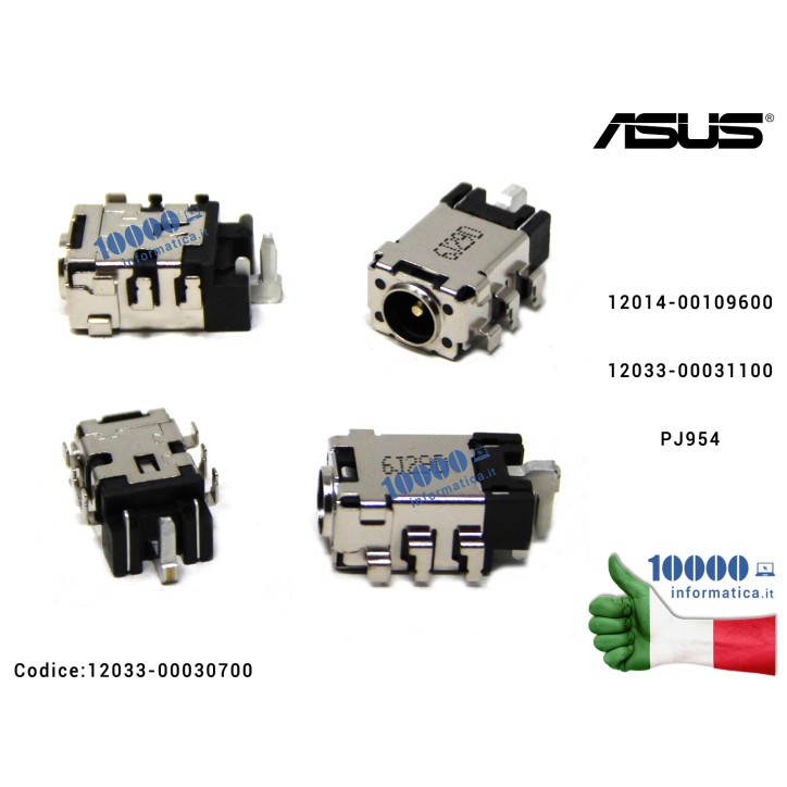 Connettore DC Power Jack PJ954 ASUS VivoBook X540 X540SA X540L Connettore DC Power Jack PJ954 ASUS VivoBook X540 X540S X540SA X5