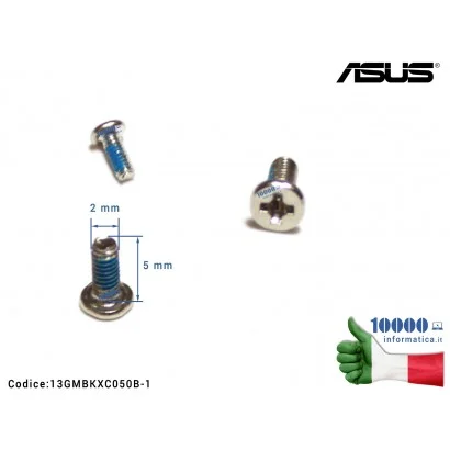 13GMBKXC050B-1 Vite di Fissaggio Notebook [M2*5L (K) B-NI NY] (1 PZ) ASUS F200M F200MA F551C F750 G50 G53 G60 K42 UL30 UX30 U...