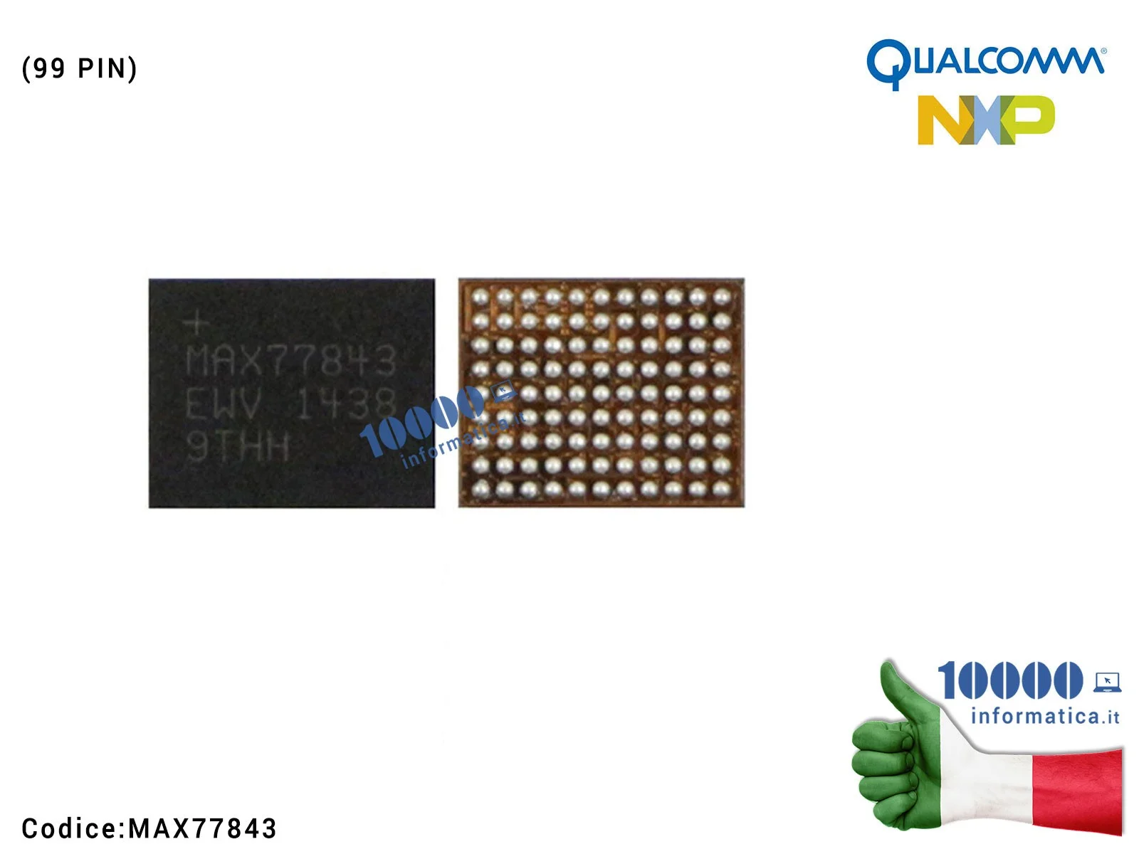 MAX77843 IC Chip MAXIM MAX77843 Modulo Accensione Small Power Supply SAMSUNG Galaxy S6 e S6 Edge Note 4 N910F N910C G920F G92...