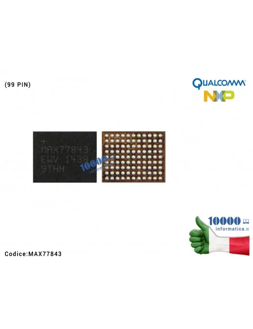 MAX77843 IC Chip MAXIM MAX77843 Modulo Accensione Small Power Supply SAMSUNG Galaxy S6 e S6 Edge Note 4 N910F N910C G920F G92...
