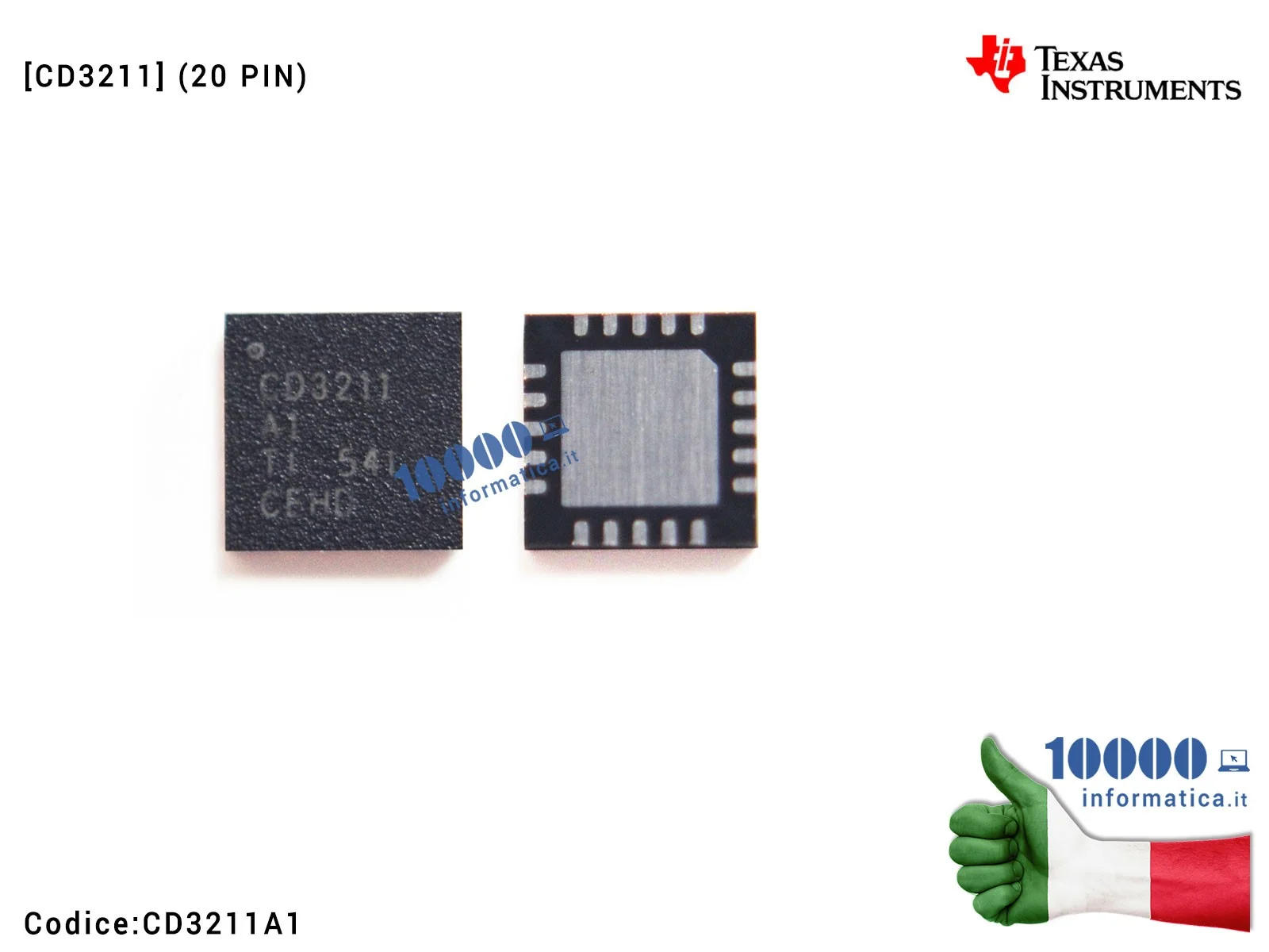 CD3211A1 IC Chip TI CD3211A1 CD3211 CD3211A1RGPR APPLE MacBook QFN20 (20 PIN)