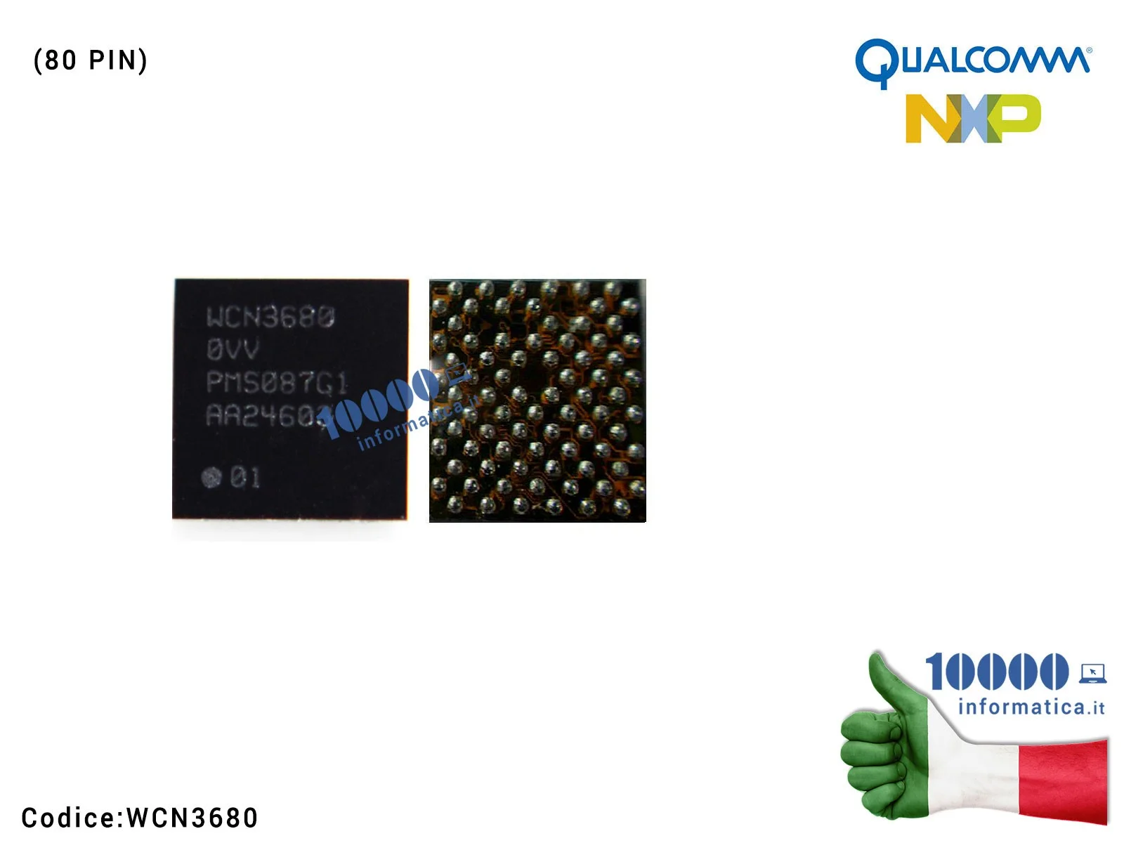 WCN3680 IC Chip WCN3680 Modulo WiFi Bluetooth LG G3 D855 F400 LS990 XIAOMI Mi Max (80 PIN) 3680