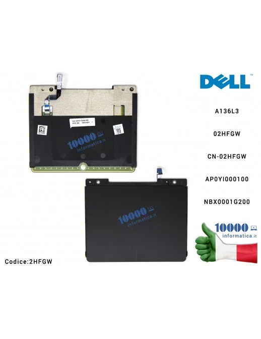 Touchpad Trackpad DELL Precision M3800 XPS 15 9530 A136L3 CN-02HFGW 02HFGW AP0YI000100 NBX0001G200