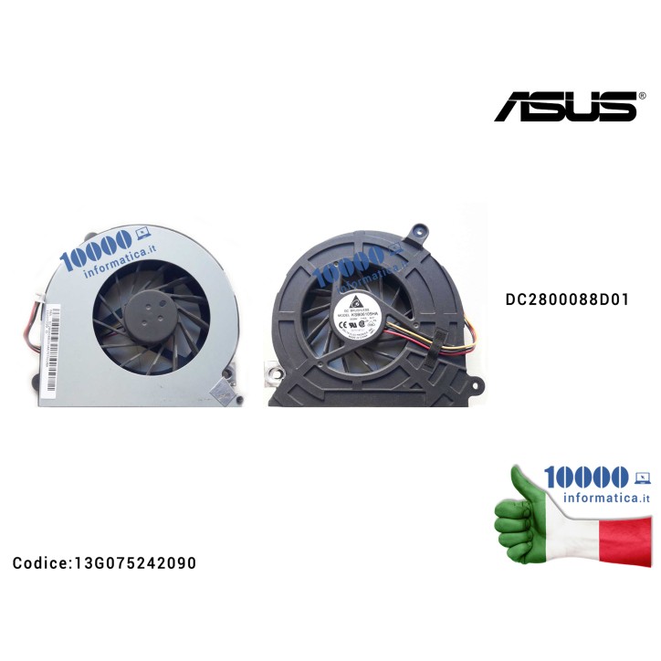 Ventola di Raffreddamento Fan CPU ASUS All In One ET2010 ET2011 (3 PIN) NCL30 KSB06105HA-9L01 ET2010AG ET2010AGT ET2010P ET2010P Ventola di Raffreddamento Fan CPU ASUS All In One ET2010 ET2011 (3 PIN) NCL30 KSB06105HA-9L01 ET2010AG ET2010AGT ET2010P ET2010P