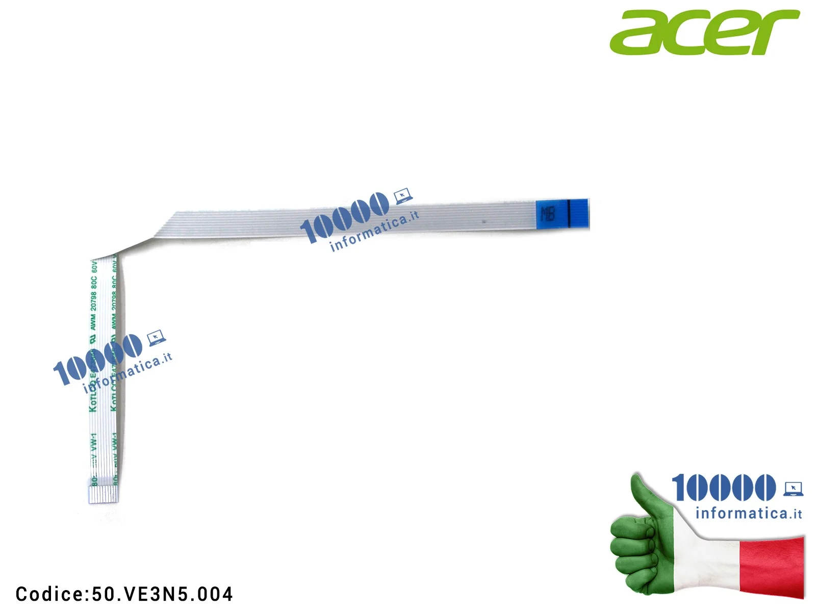 50.VE3N5.004 Cavo LED FFC ACER TravelMate P2510 P2510-M TMP2510-M TMP2510-G2-M TMP459-G2-M P459-G2 P459-MG TMP459-MG 50.VE3N5...