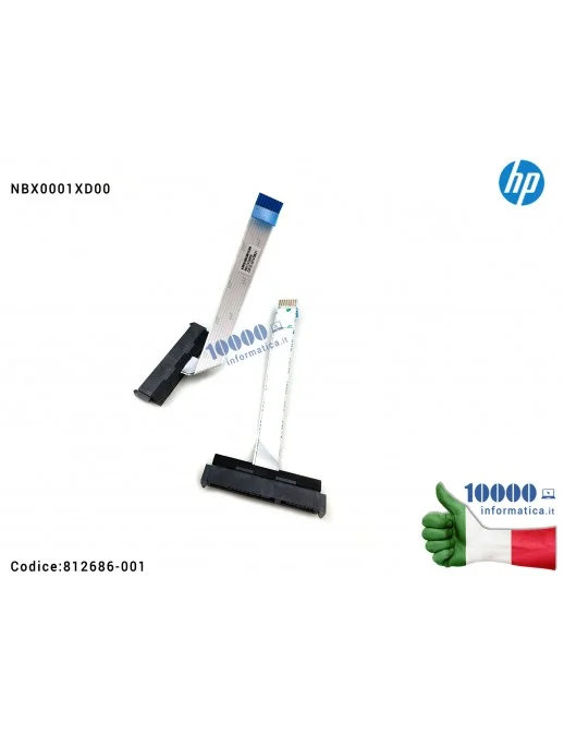 812686-001 Cavo Connettore Hard Disk HDD SATA HP Envy 15-AE 15-AH M6 M6-P 15-T 15T-A NBX0001XD00 812686-001