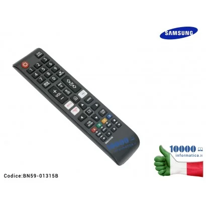 BN59-01315B Telecomando TV SAMSUNG UHD 4K Pulsanti Netflix Rakuten Prime Video (2019) Remote Controller Button BN59-01315B UE...