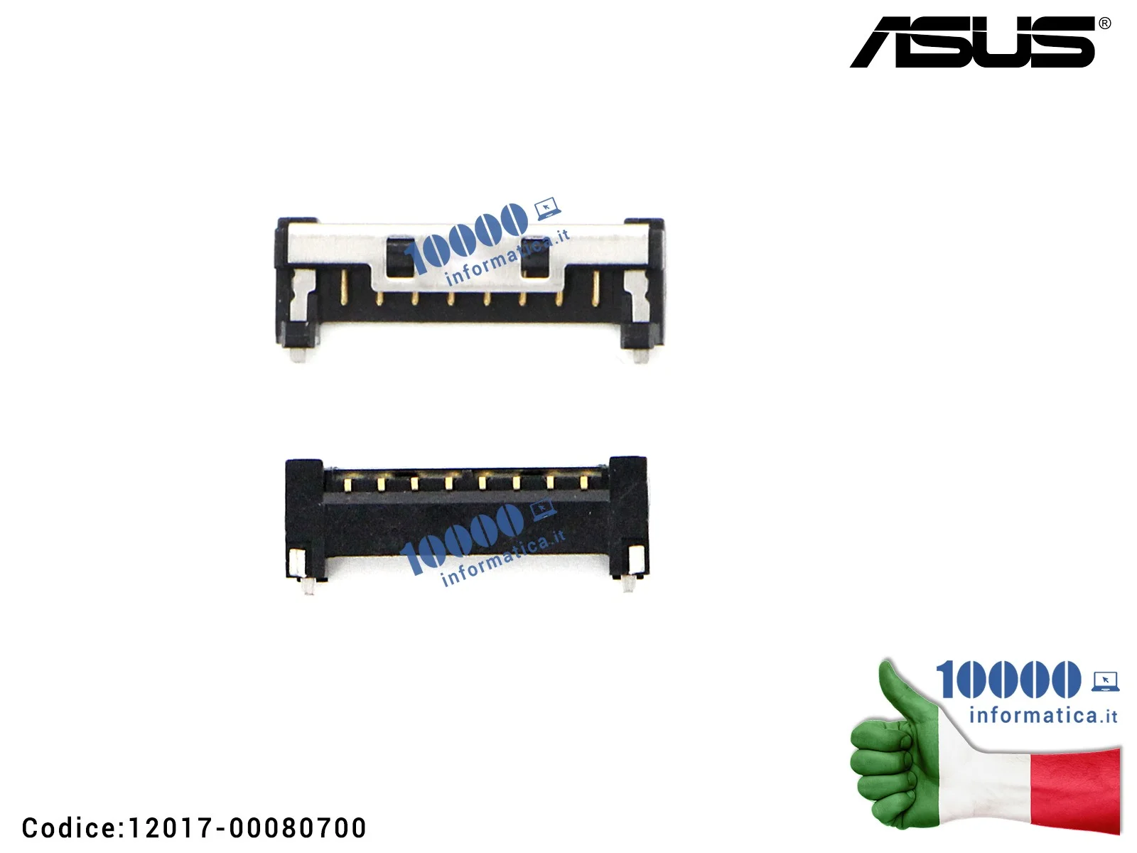 12017-00080700 Connettore Batteria Jack Battery ASUS VivoBook S15 S510 X510 X530 X570 GL504 GL702 per Motherboard Scheda Madr...