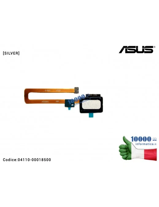 04110-00018500 Sensore Impronta Digitale Finger Print Sensor ASUS ZenFone 3 Laser ZC551KL (Z01BD) [SILVER]