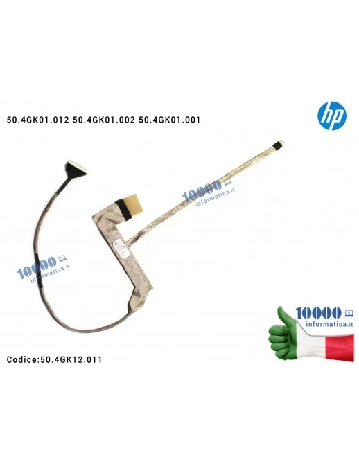 50.4GK12.011 Cavo Flat LCD HP ProBook 4520S 4525s 15,6'' LCD+CCD 50.4GK01.012 50.4GK01.002 50.4GK01.001 50.4GK12.011
