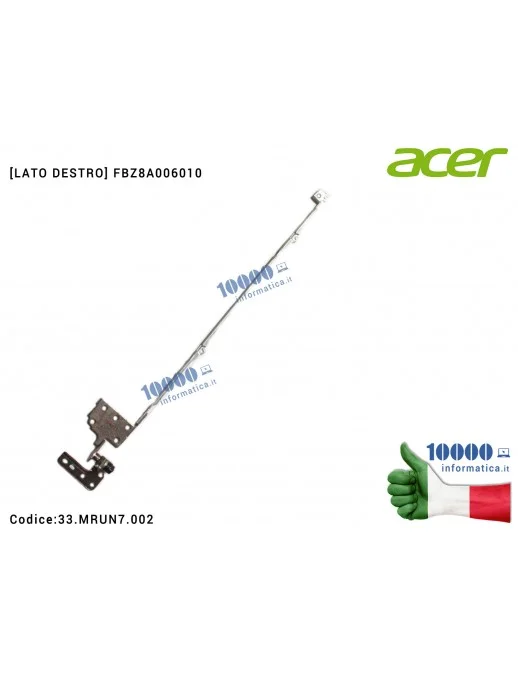 33.MRUN7.002 Cerniera Hinge [DX] ACER Aspire ES1-411 ES1-431 ES14 [LATO DESTRO] FBZ8A006010 33.MRUN7.002 33MRUN7002