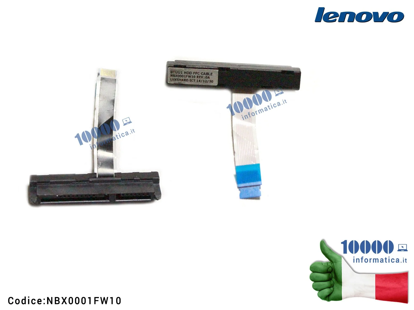 NBX0001FW10 Cavo Connettore FFC Hard Disk HDD SATA LENOVO IdeaPad Yoga 3 14 (80JH) 700 700-14ISK 14'' NBX0001FW10 BTUU1