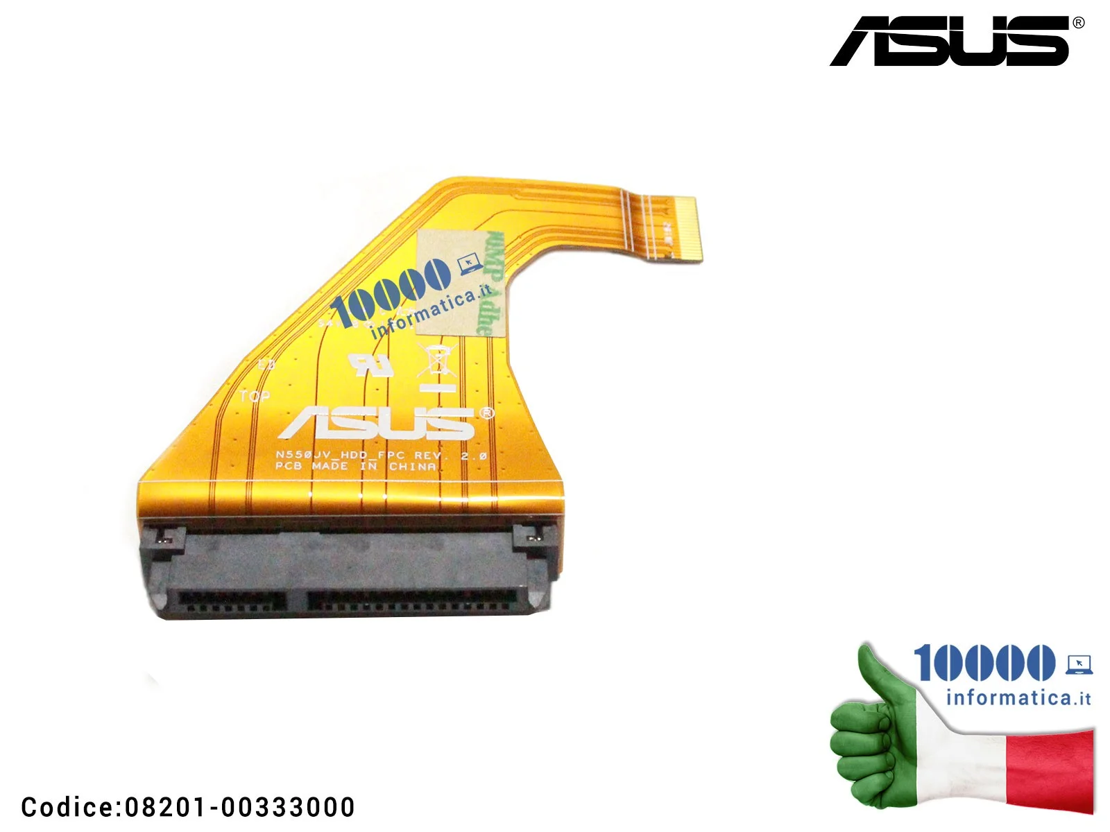 08201-00333000 Cavo Collegamento Hard Disk Connettore HDD FPC REV 2.0 ASUS G550JK N550JA N550JK N550JV N550JX N550LF Q550LF