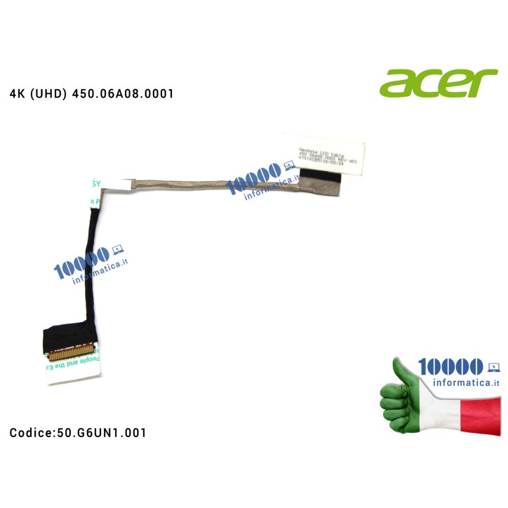 Cavo Flat LCD ACER Aspire Nitro VN7-792 VN7-792G [40 PIN] 4K (UHD) 450.06A07.0001