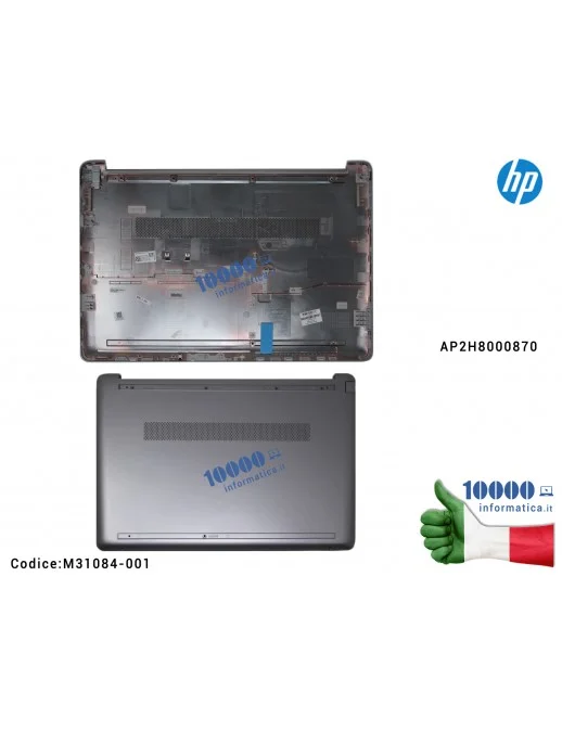 M31084-001 Bottom Case Scocca Cover Inferiore HP 250 255 G8 G9 (Silver) - M31084-001 Bottom Case Inferiore [Asteroid Silver] ...