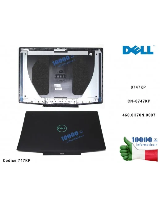 747KP Cover LCD DELL G3 15 3590 3500 (NERO/LOGO BLU) 0747KP CN-0747KP 747KP 460.0H70N.0007