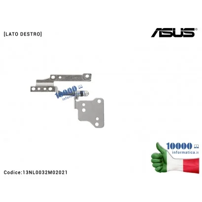 13NL0032M02021 Cerniera Hinge [DX] ASUS E402 E402M E402MA R417 E402Y E402YA [LATO DESTRO] 13NL0032M02021
